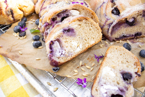 Blueberry Cream Sourdough Twist