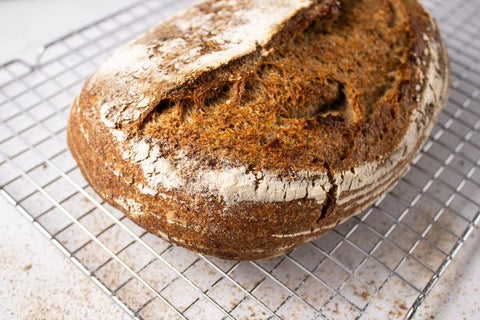50 % Sprouted Flax, Rye and Wheat Sourdough