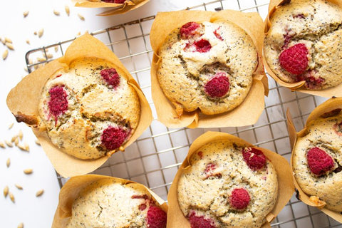 Raspberry Poppy Muffins