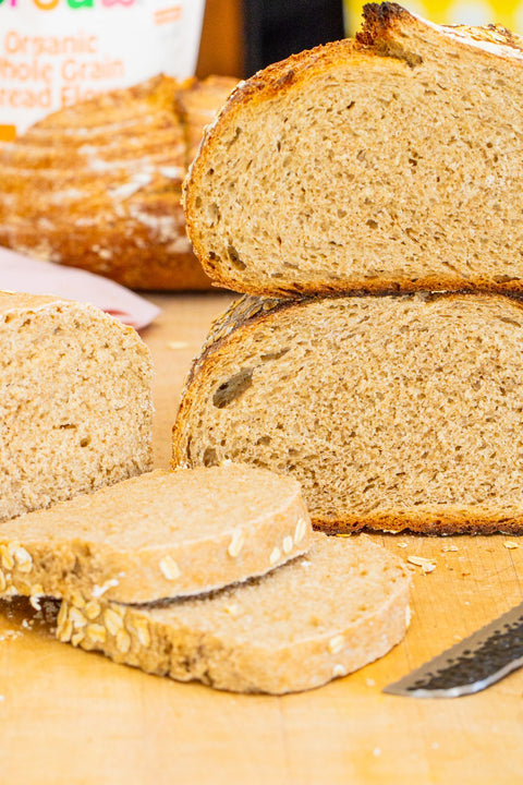 Sprouted Oat Sourdough Bread