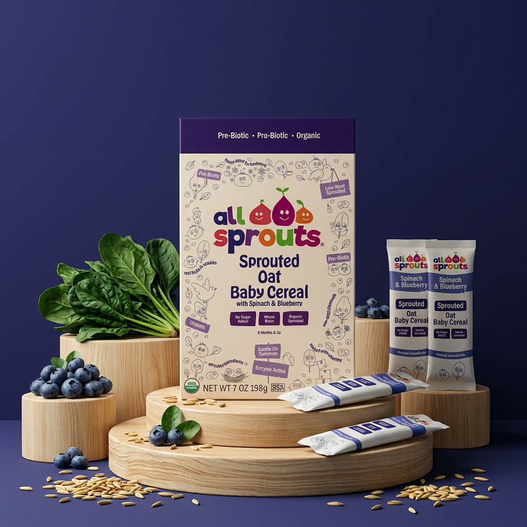 Oat, Spinach & Blueberry Cereal
