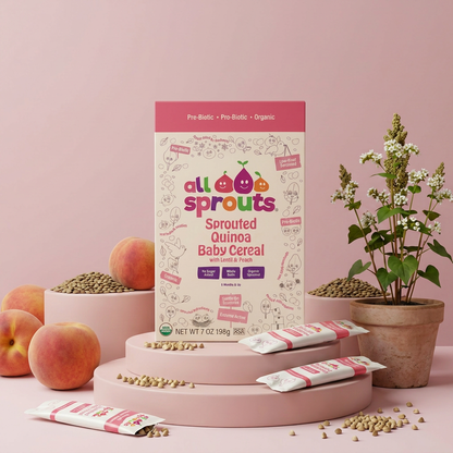Quinoa, Lentils & Peach Cereal