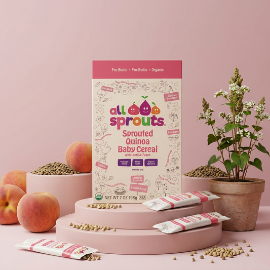 Quinoa, Lentils & Peach Cereal