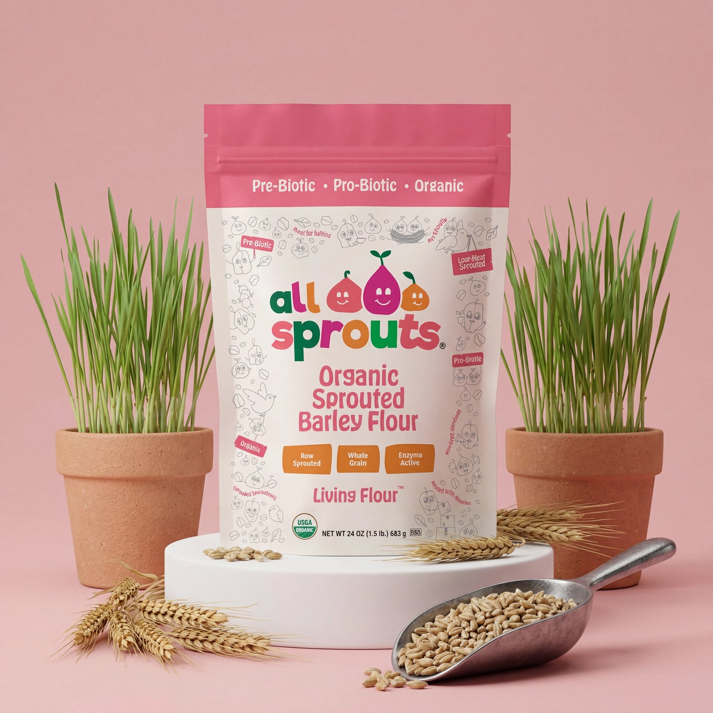 AllSprouts™  Organic Sprouted Barley Flour