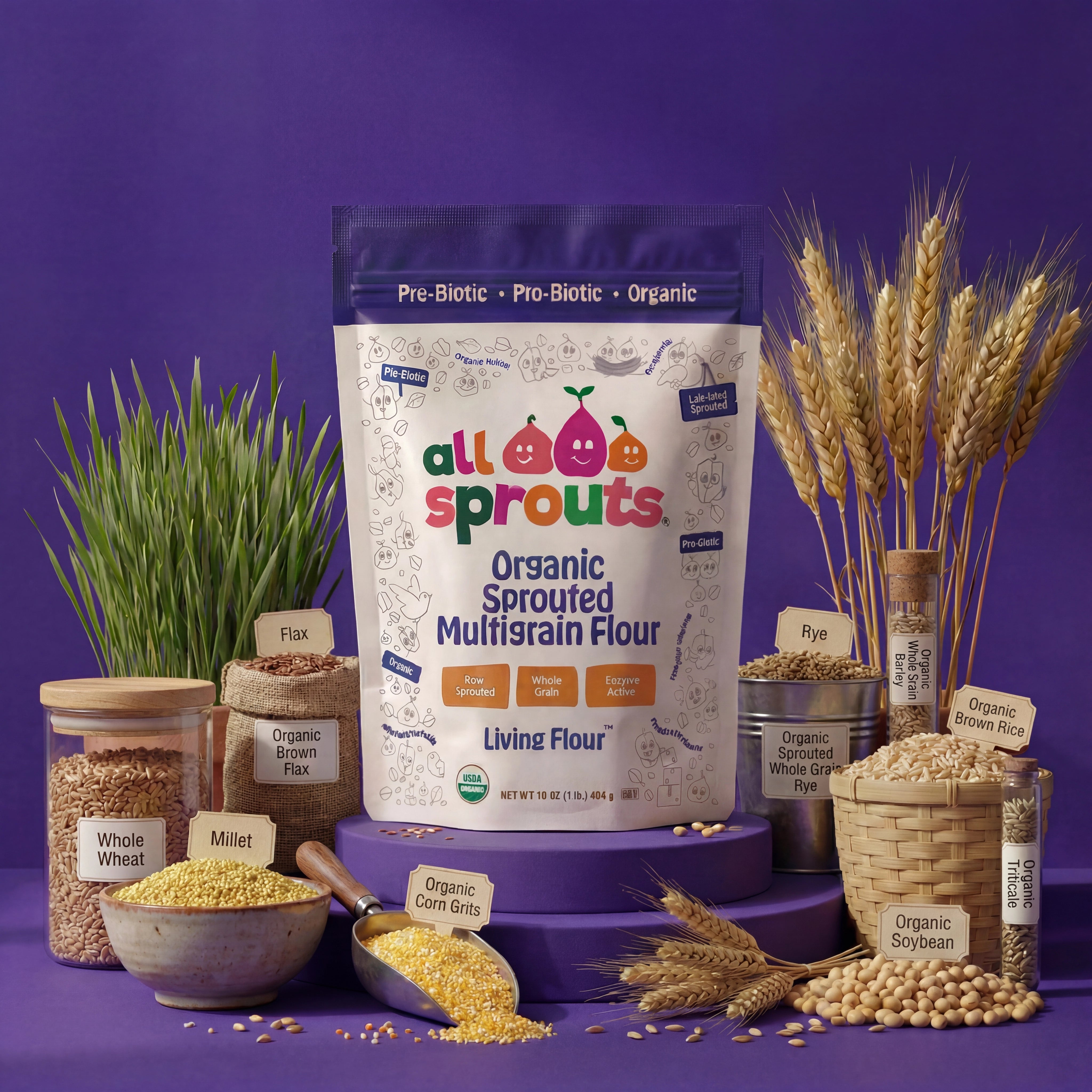 AllSprouts™ Organic Sprouted Multigrain Flour