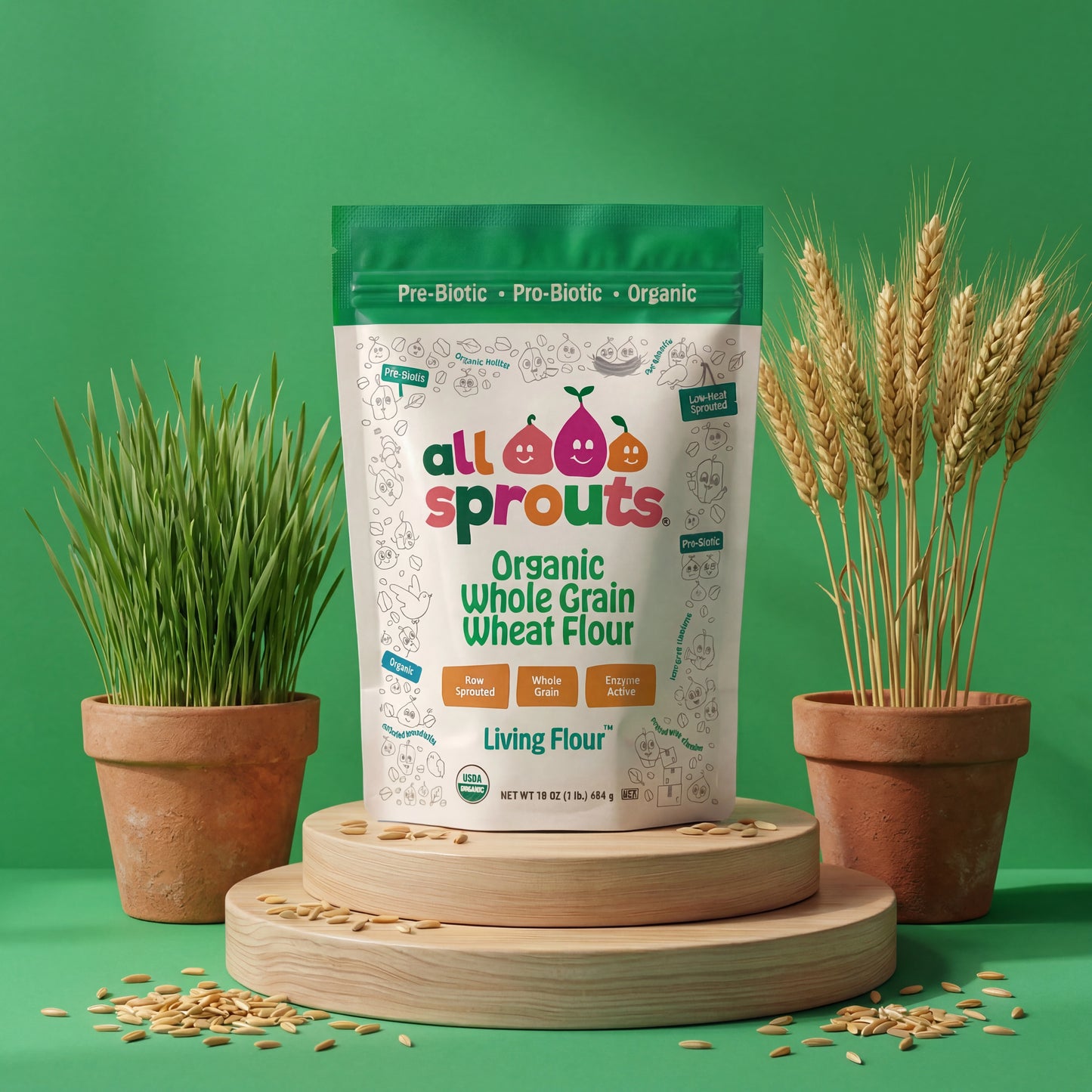 AllSprouts™ Organic Sprouted  Whole Grain Wheat Flour